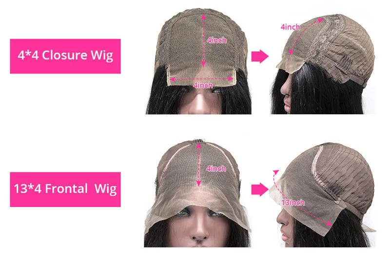 Brazilian Water Wave Headband Human Hair Wig for Ladies Medium Long Hair 8-18 Inch Lengths Can Be Dyed Any Skin Colour Photo Colour Natural Look