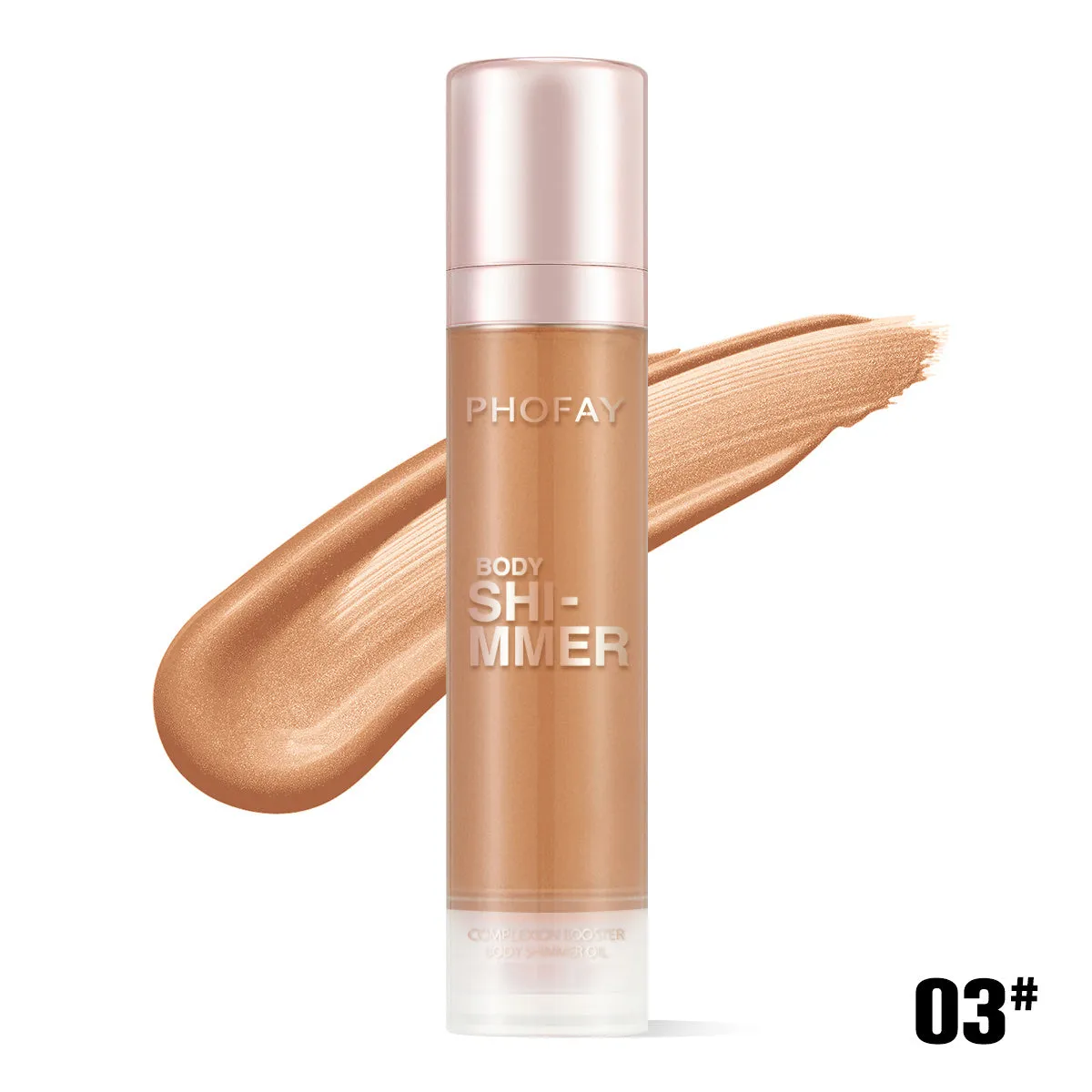PHOFAY Body Shimmer Oil 25ml bottle with lightweight silky shimmering formula