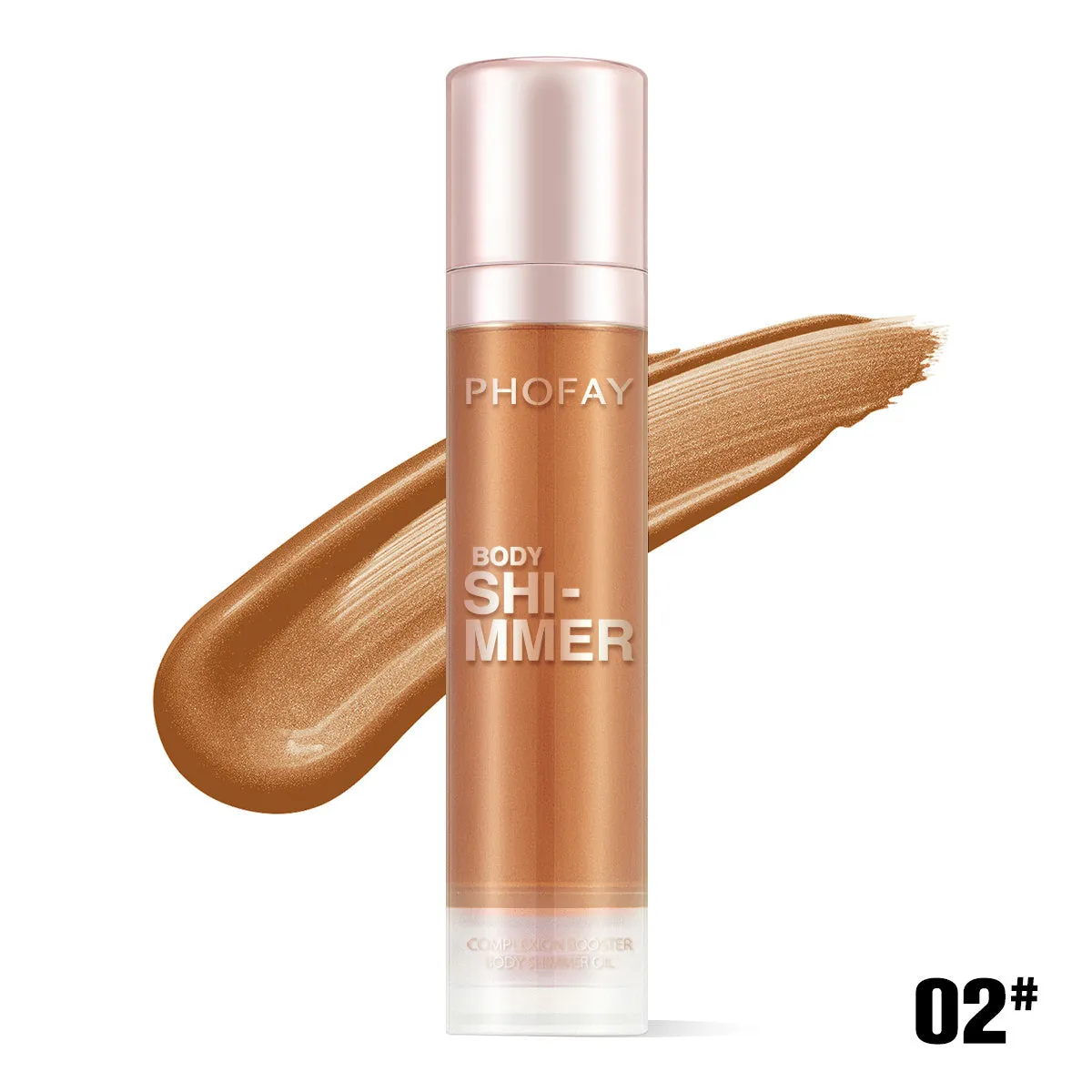 PHOFAY Body Shimmer Oil 25ml bottle with lightweight silky shimmering formula