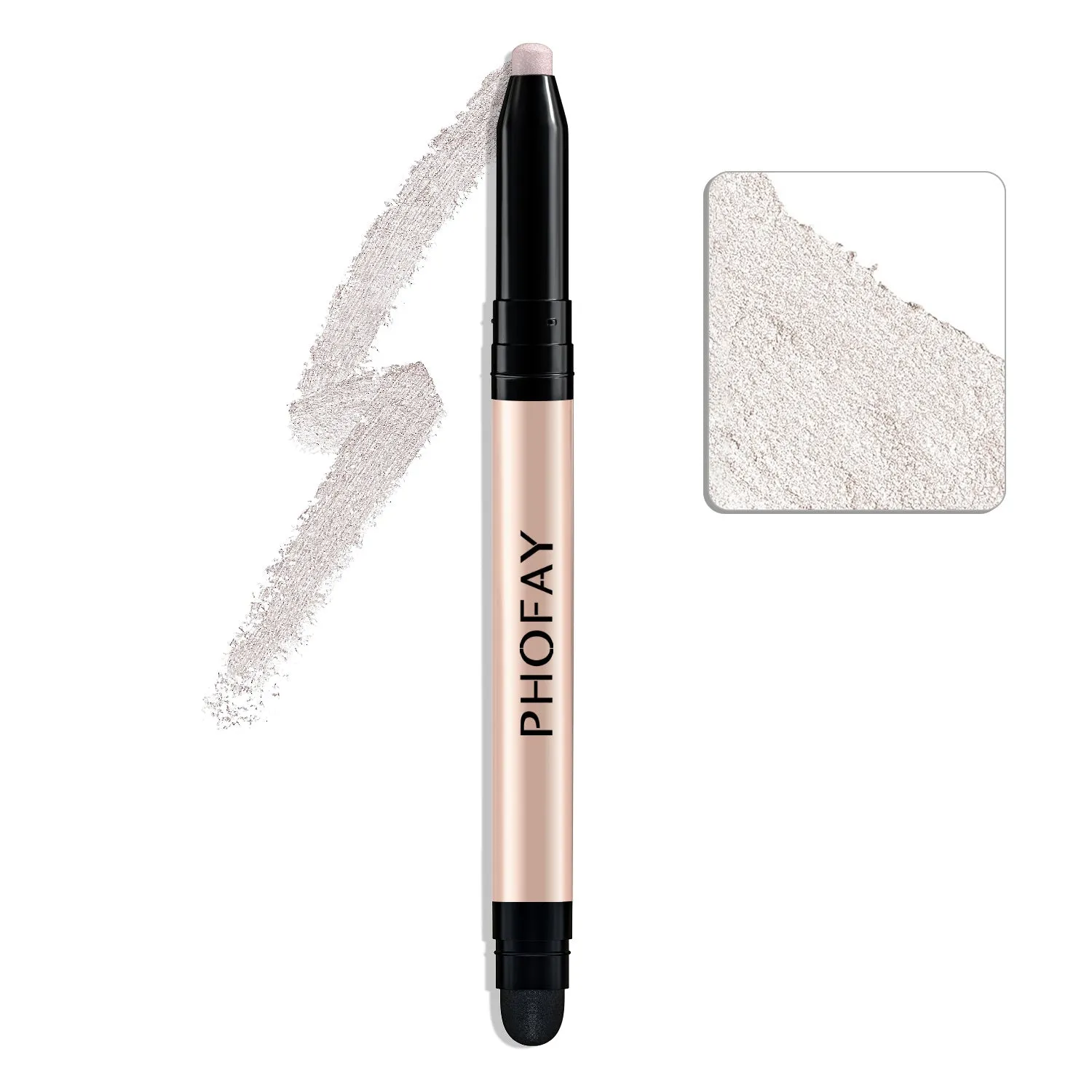 PHOFAY Eyeshadow Stick 0.6g waterproof cream eyeshadow with built-in smudger in multiple colour options