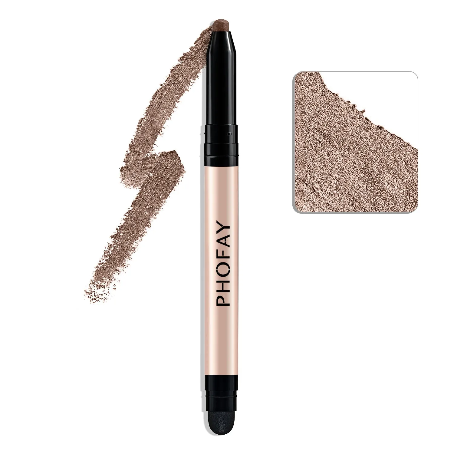 PHOFAY Eyeshadow Stick 0.6g waterproof cream eyeshadow with built-in smudger in multiple colour options