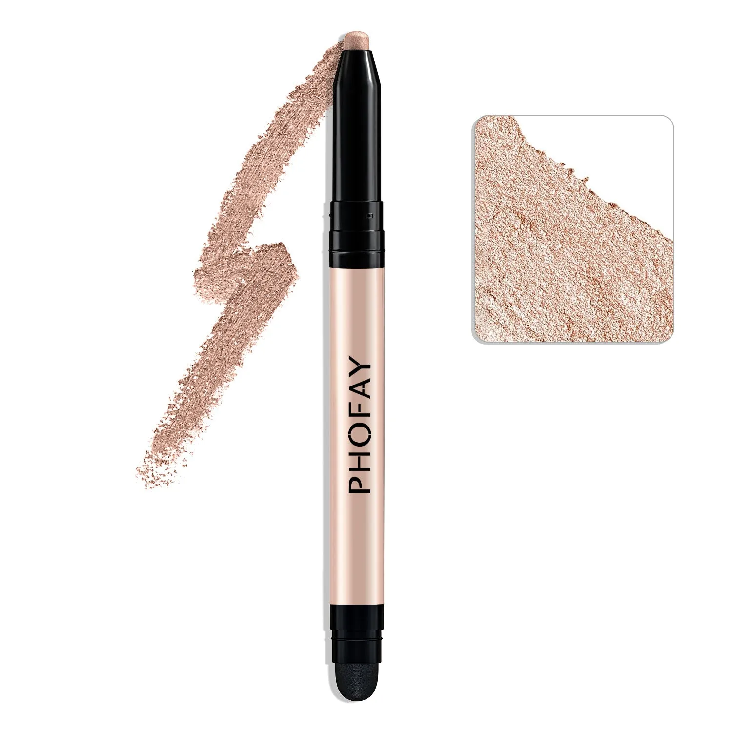 PHOFAY Eyeshadow Stick 0.6g waterproof cream eyeshadow with built-in smudger in multiple colour options