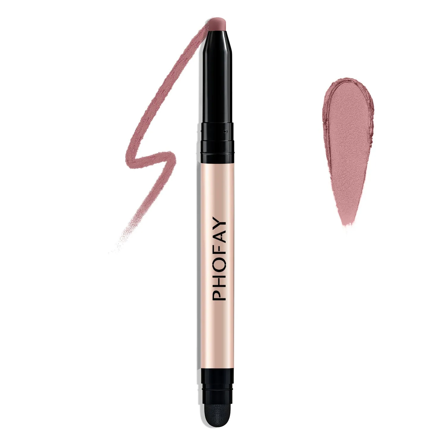 PHOFAY Eyeshadow Stick 0.6g waterproof cream eyeshadow with built-in smudger in multiple colour options