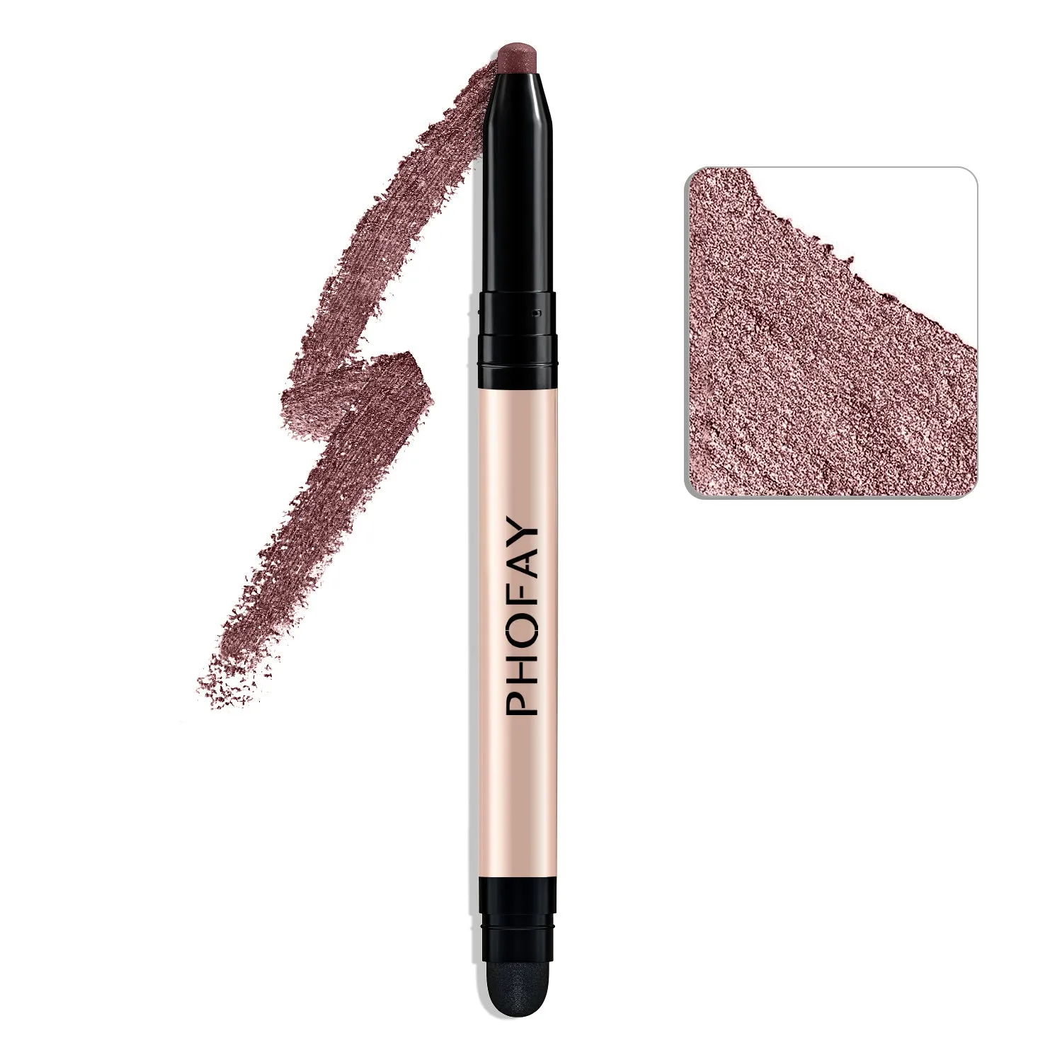 PHOFAY Eyeshadow Stick 0.6g waterproof cream eyeshadow with built-in smudger in multiple colour options