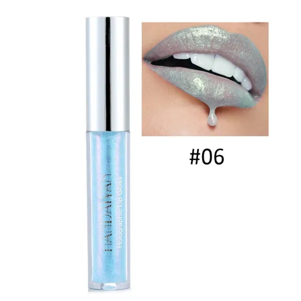 Polarized lip gloss in multiple shades with high-shine finish and wand applicator