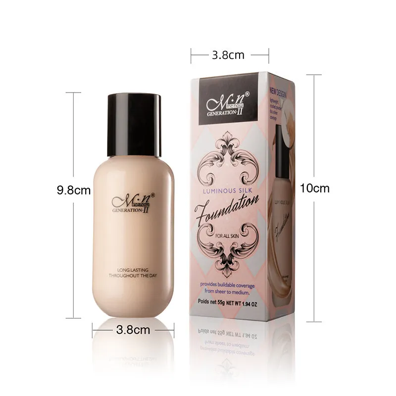 Dual-use waterproof liquid foundation with buildable coverage for face and body