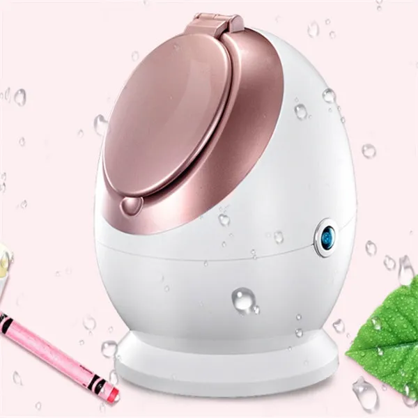 White Nano Ionic Facial Steamer SA-166A with thermal spray function on a tabletop