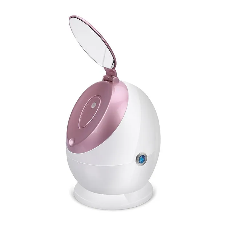 White Nano Ionic Facial Steamer SA-166A with thermal spray function on a tabletop