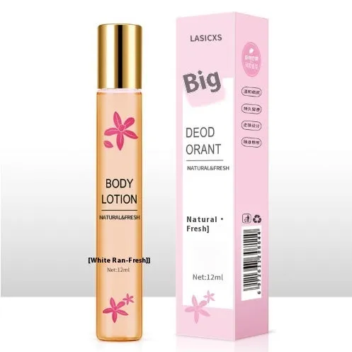 Mengxilan deodorant roll-on 12ml antiperspirant in green and pink, portable size with ball applicator