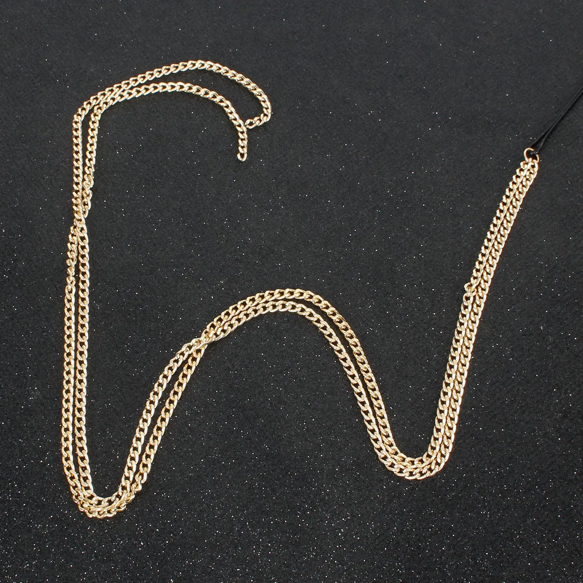 Women's aluminium hair chain with wave tassel design in size 13820A for fashionable hairstyles