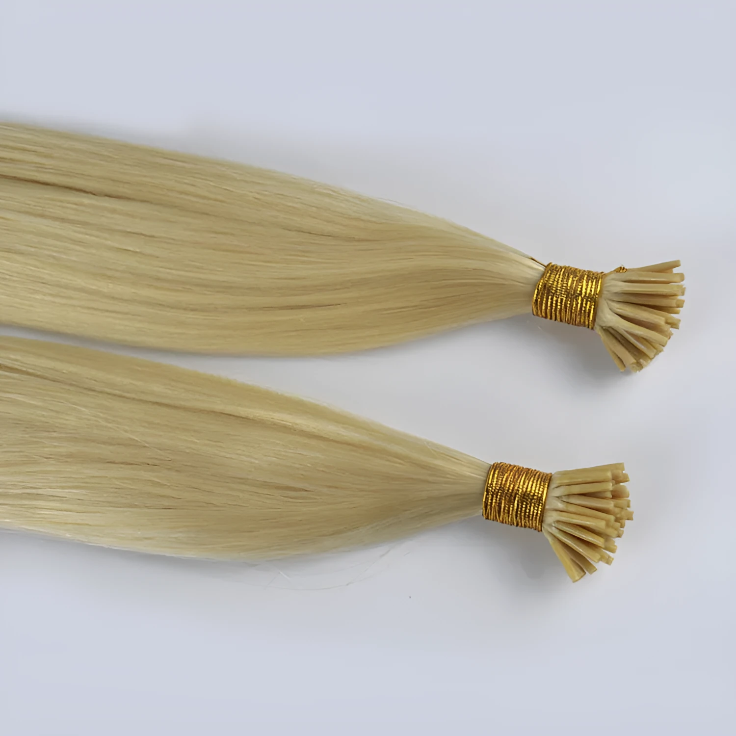 Fashion Straight Real Hair Wig in yellow, long hair tress, available in 30cm to 55cm lengths