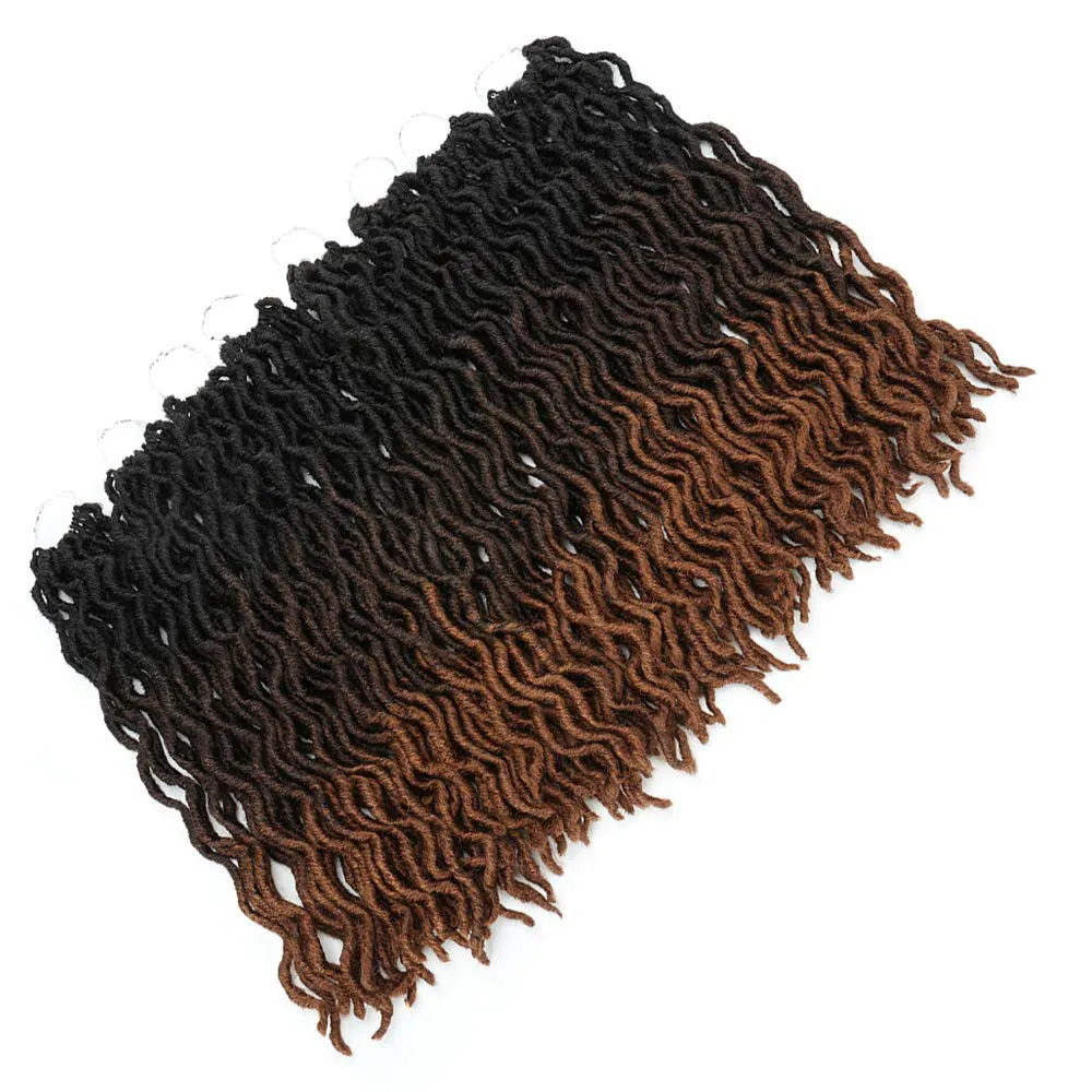 Ombre curly crochet hair extensions synthetic braiding hair high temperature wire medium long length star fashion