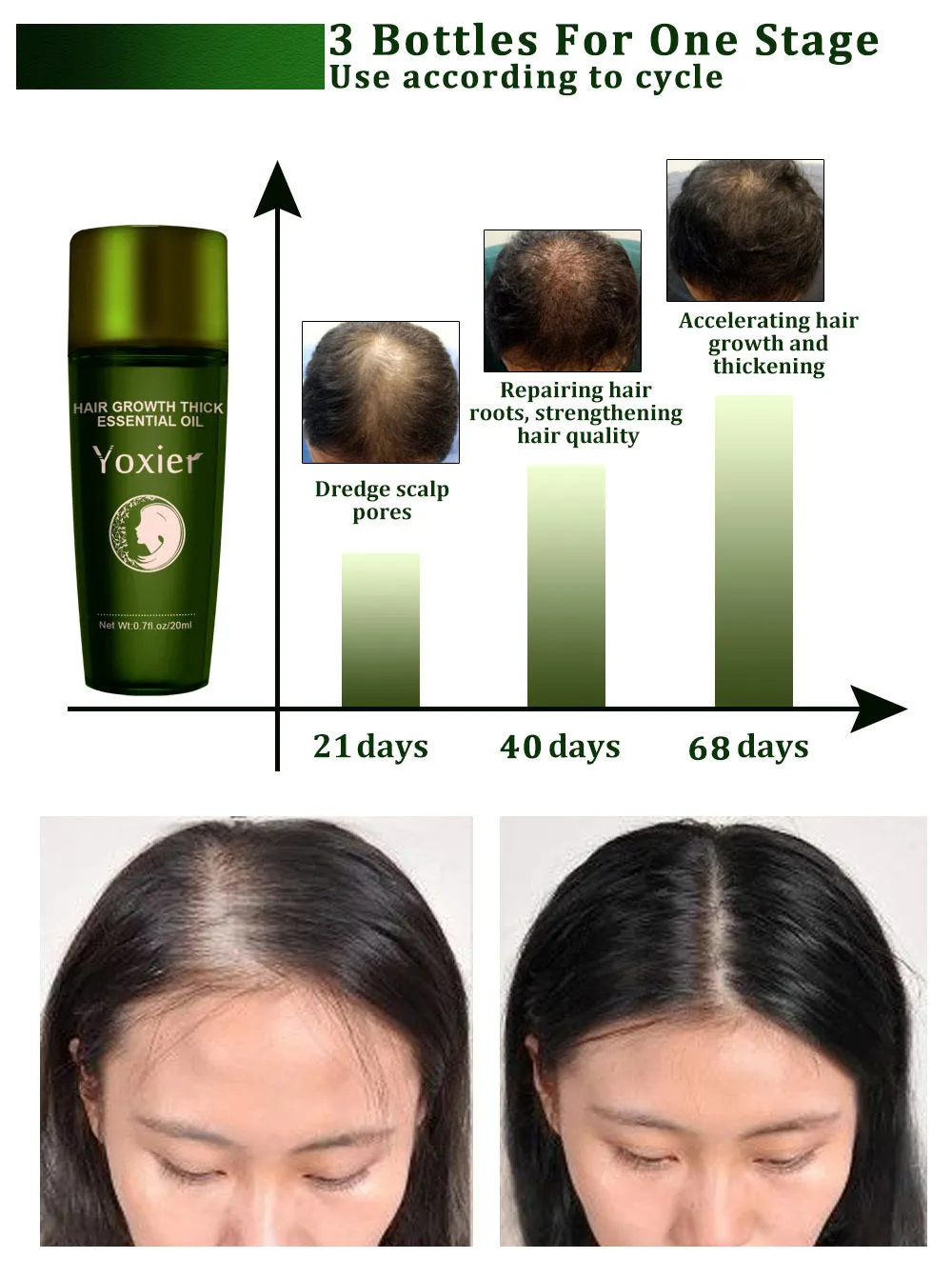 LUMINA OIL hair oil 20ml green bottle set of three for shine and frizz control