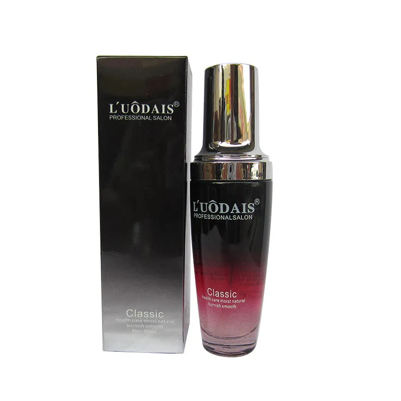 Essential oil hair serum 80ml bottle with heat protection for dry damaged hair