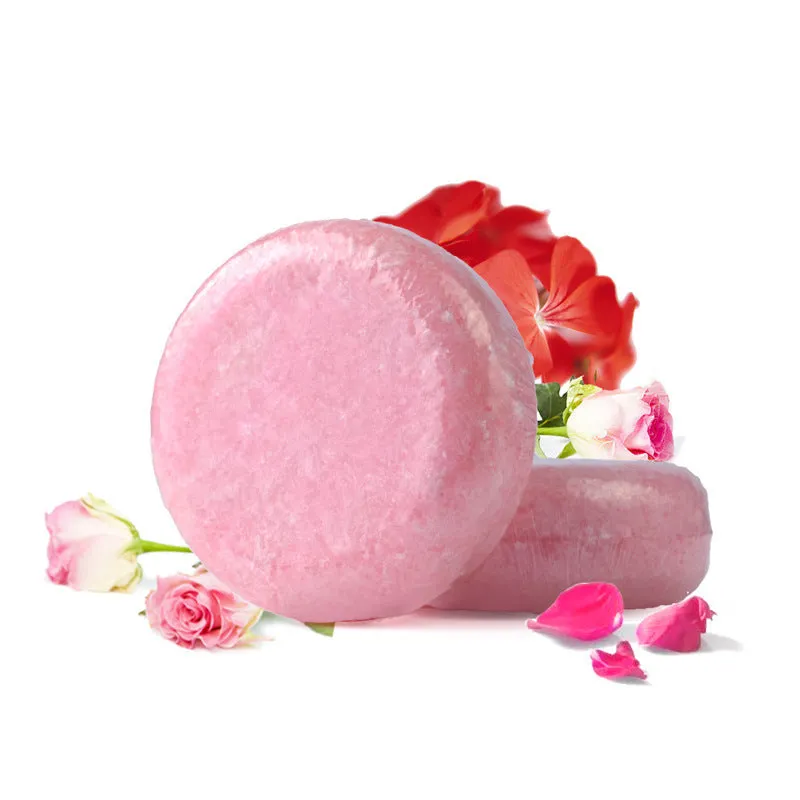 Ginger shampoo soap 60g anti-dandruff bar on a wooden surface