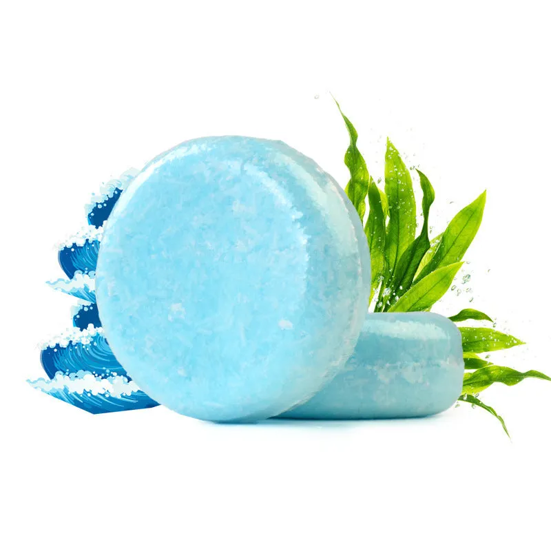 Ginger shampoo soap 60g anti-dandruff bar on a wooden surface