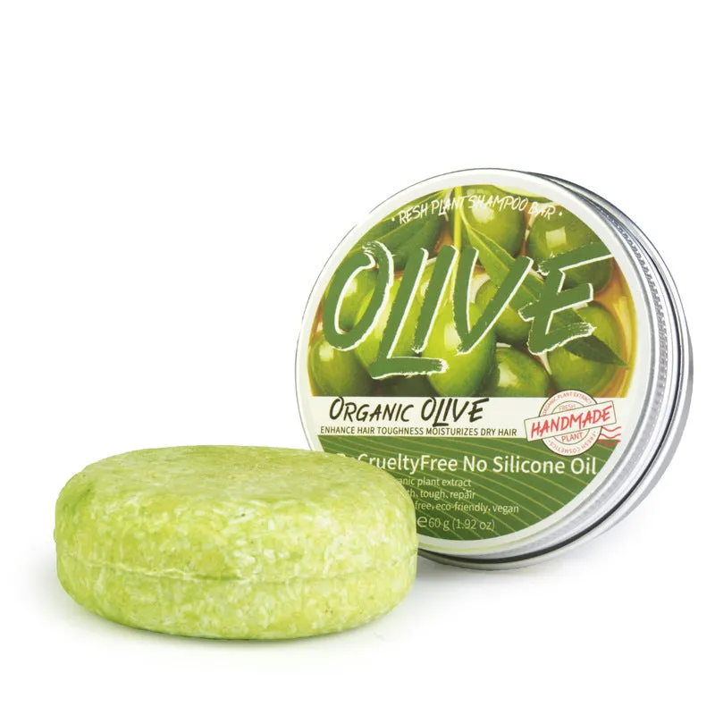 Ginger shampoo soap 60g anti-dandruff bar on a wooden surface