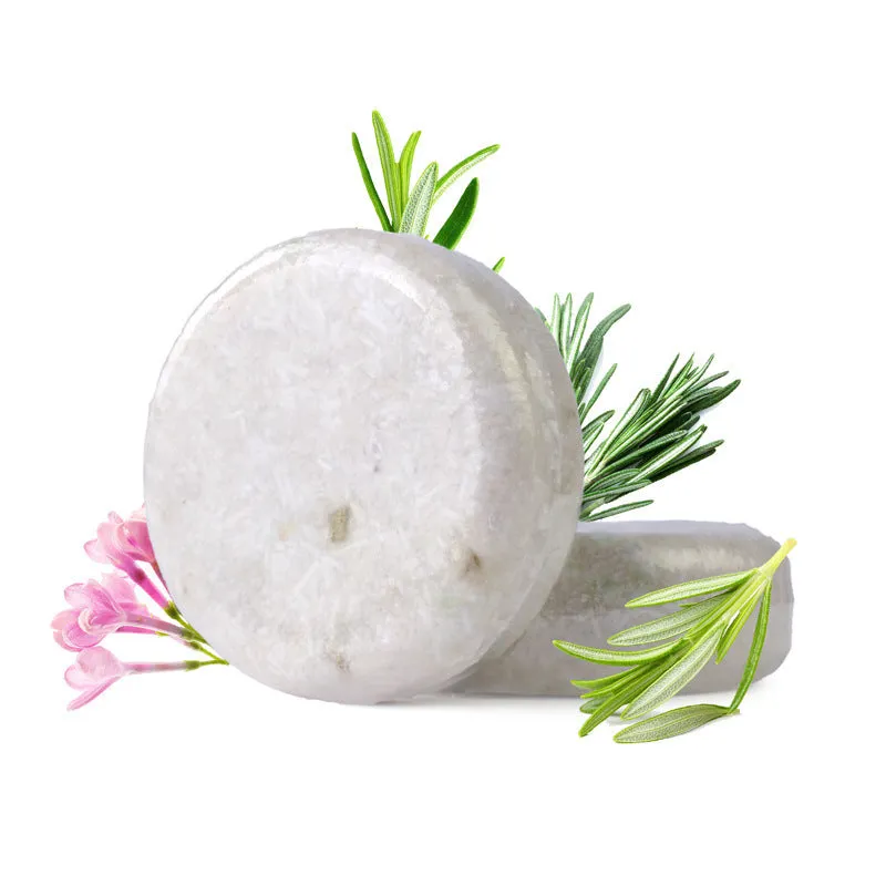 Ginger shampoo soap 60g anti-dandruff bar on a wooden surface