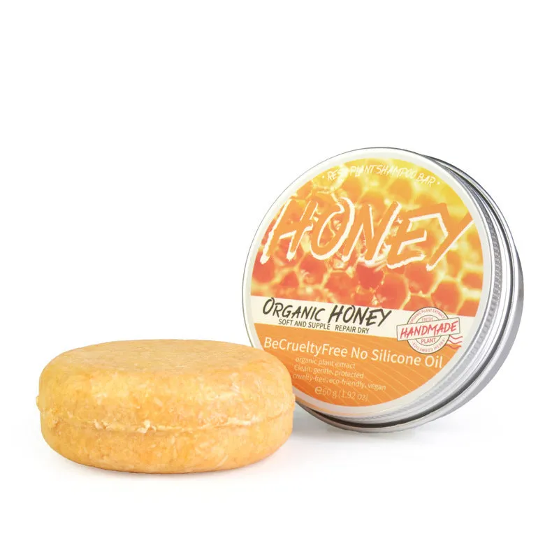 Ginger shampoo soap 60g anti-dandruff bar on a wooden surface