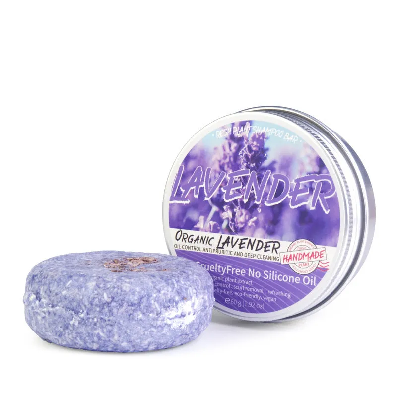 Ginger shampoo soap 60g anti-dandruff bar on a wooden surface