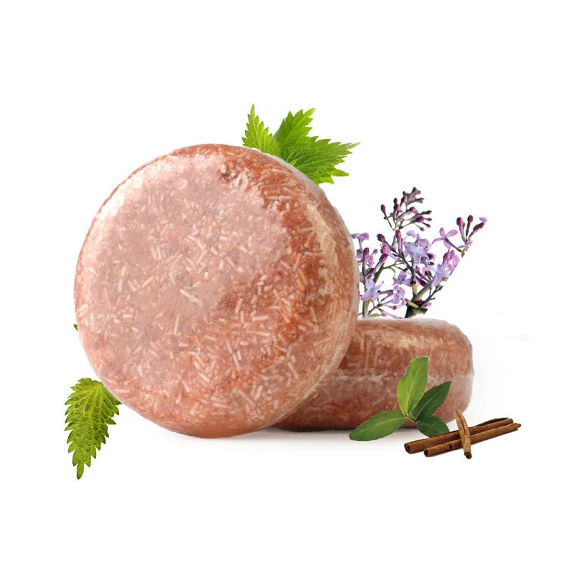 Ginger shampoo soap 60g anti-dandruff bar on a wooden surface