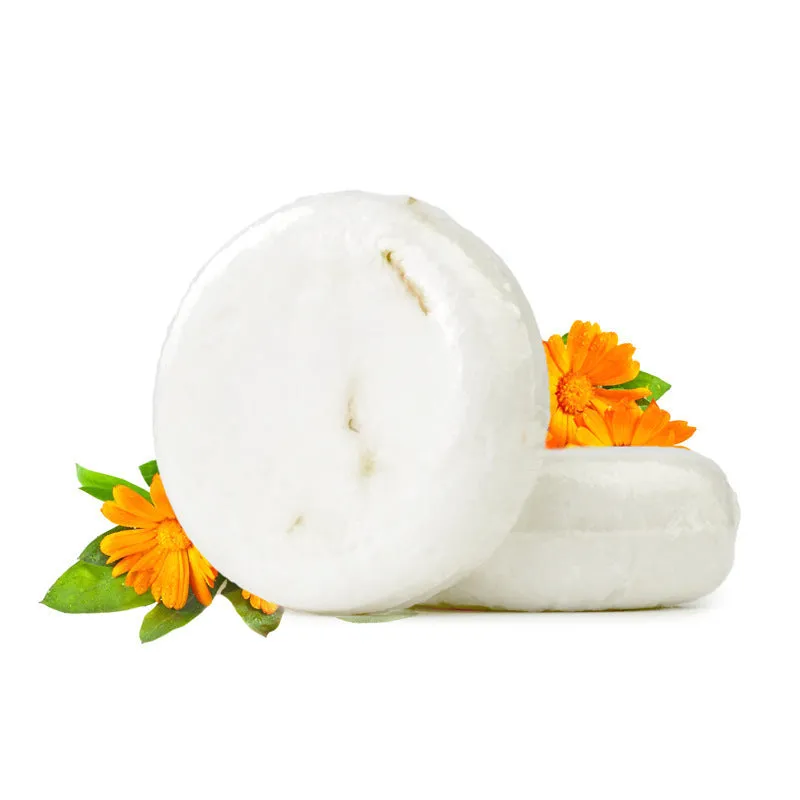 Ginger shampoo soap 60g anti-dandruff bar on a wooden surface