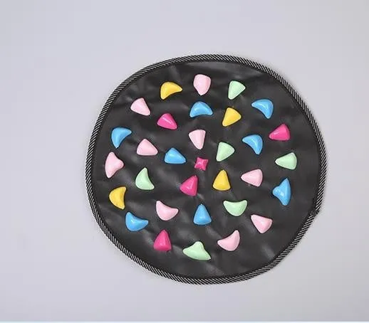 Cobblestone Road foot pad massager in black 35cm square with infrared and mechanical control for home foot relaxation