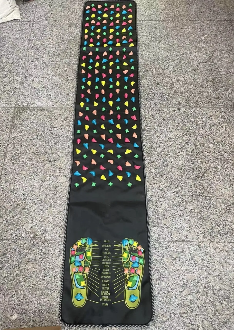 Cobblestone Road foot pad massager in black 35cm square with infrared and mechanical control for home foot relaxation