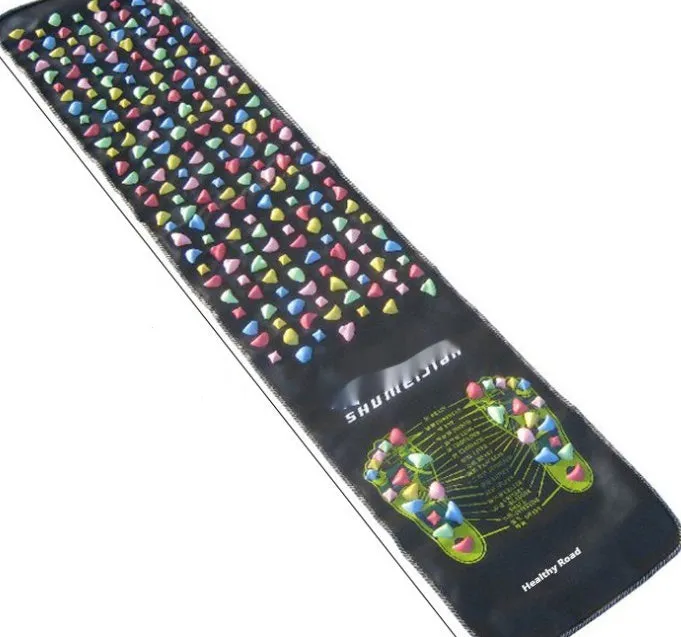 Cobblestone Road foot pad massager in black 35cm square with infrared and mechanical control for home foot relaxation