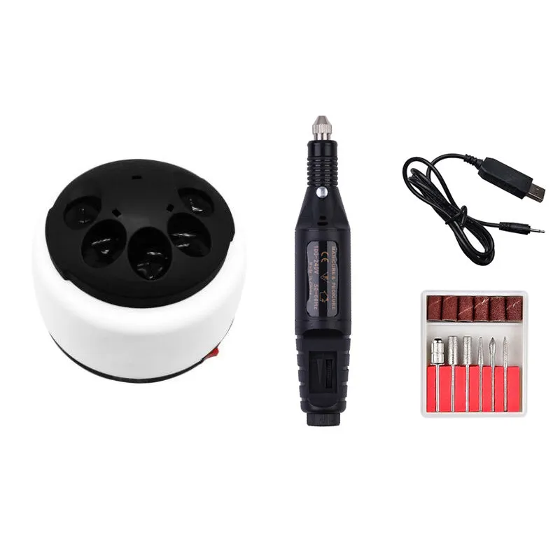 Steam Environmental Unloading Machine for removing nail oil gel, 16 cm PP, black colour