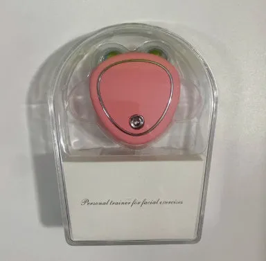 Micro-current beauty instrument with three functions in pink colour for home use