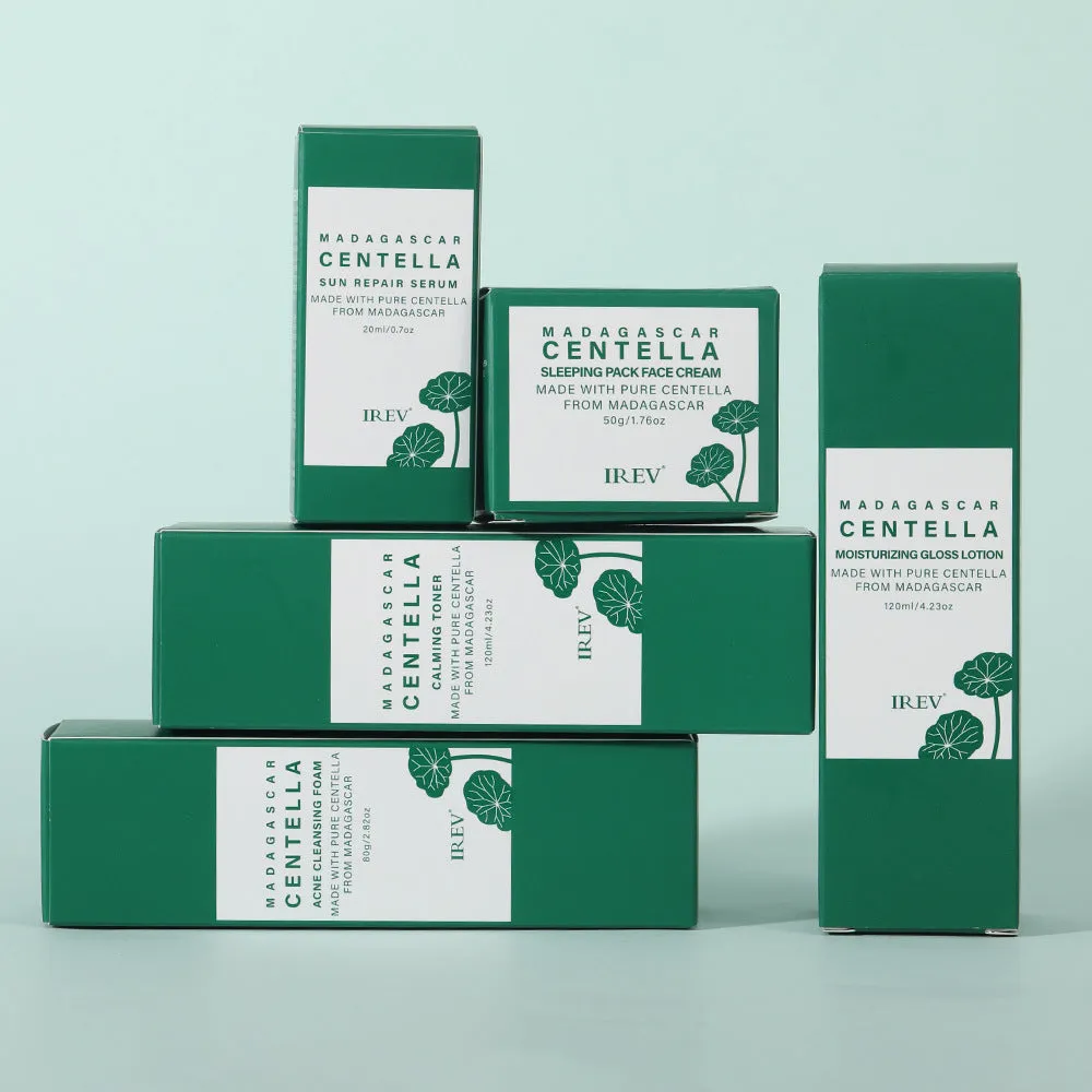 Snow Grass facial skincare set with Centella Asiatica – 80g 120mL 20mL 50g 120mL