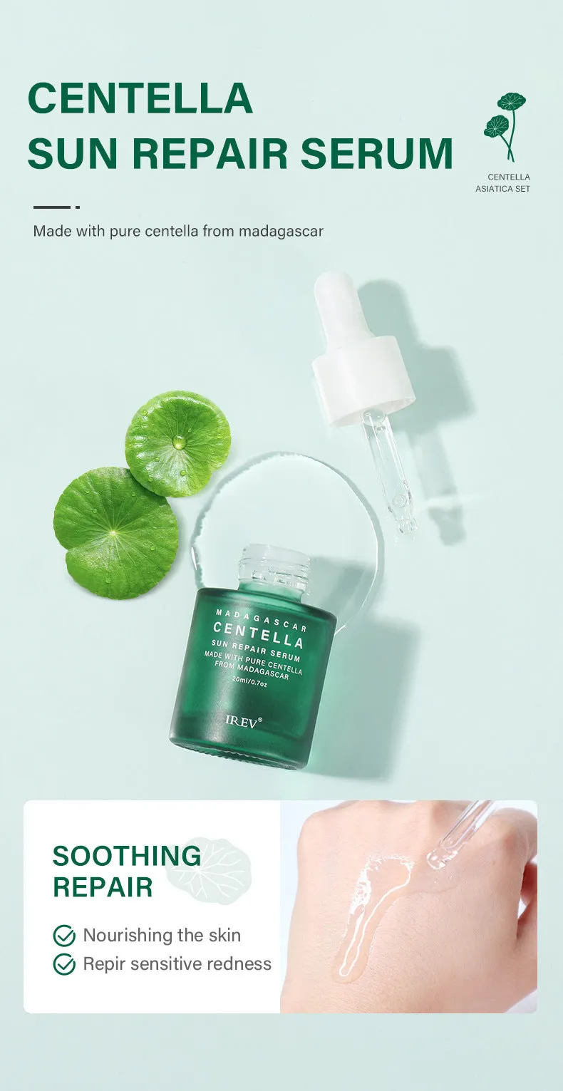 Snow Grass facial skincare set with Centella Asiatica – 80g 120mL 20mL 50g 120mL
