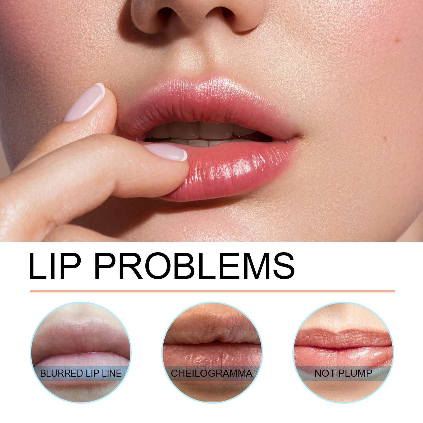 Dark brown waterproof long lasting lip liner pen with smooth tip for lip contouring