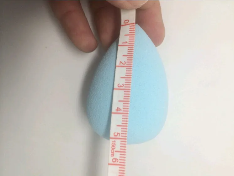 Beauty makeup sponge drops natural sponge powder puff 52x35mm in pink colour