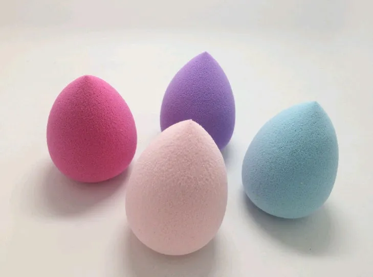 Beauty makeup sponge drops natural sponge powder puff 52x35mm in pink colour