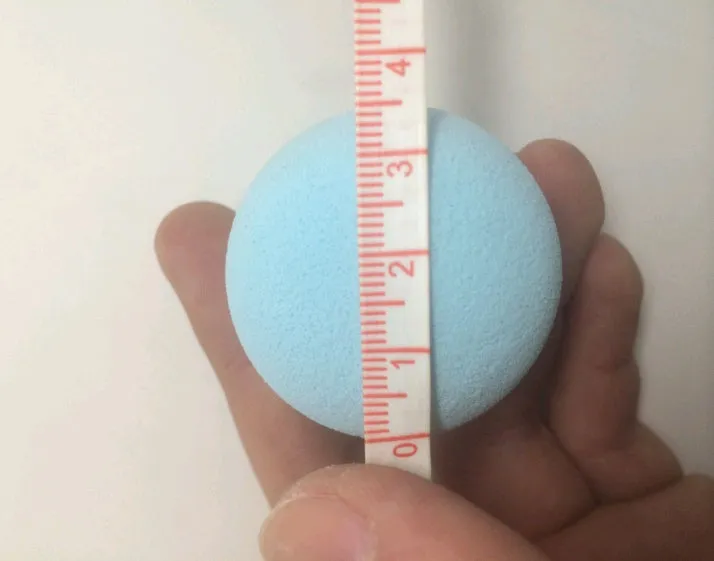 Beauty makeup sponge drops natural sponge powder puff 52x35mm in pink colour