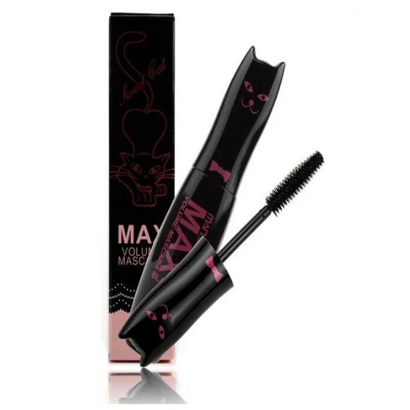 Slim thick curling mascara in black with volume and curl brush