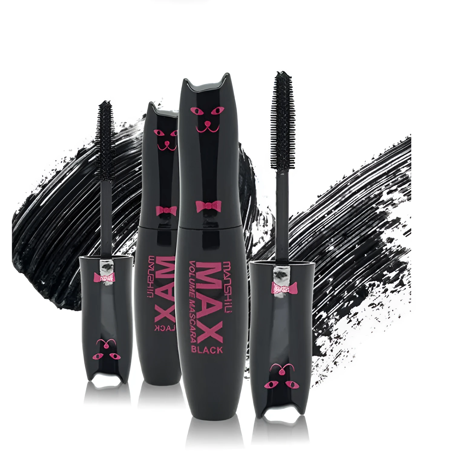 Slim thick curling mascara in black with volume and curl brush