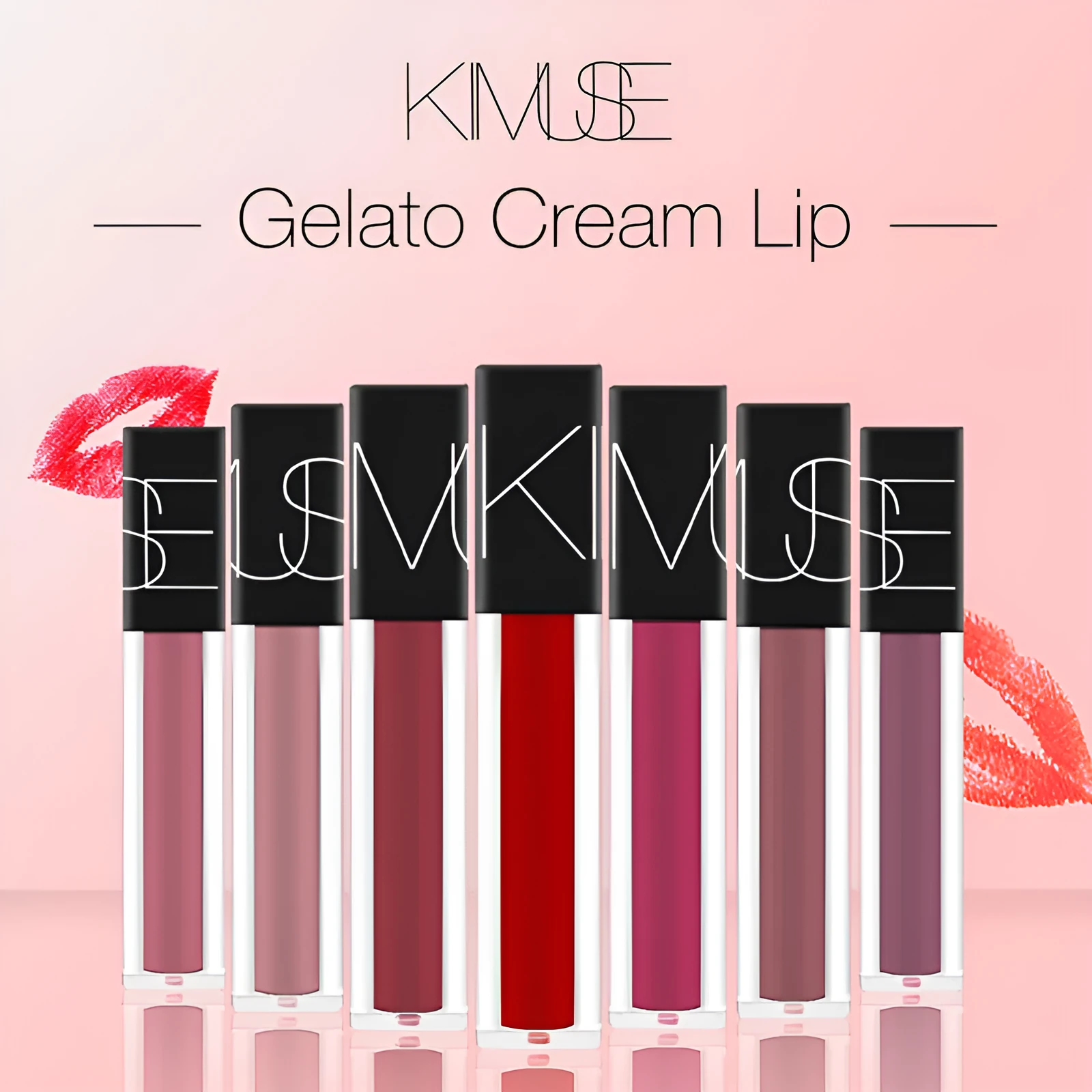 KIMUSE matte liquid lipstick tube with waterproof long lasting formula 5.7ml
