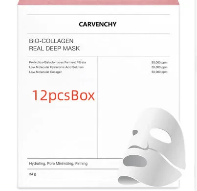 Deep Collagen Overnight Mask sheet mask with low molecular weight collagen for firming and hydrating skin, 34g