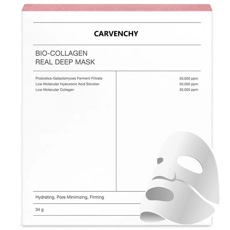 Deep Collagen Overnight Mask sheet mask with low molecular weight collagen for firming and hydrating skin, 34g