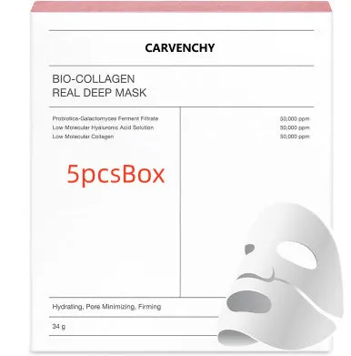 Deep Collagen Overnight Mask sheet mask with low molecular weight collagen for firming and hydrating skin, 34g