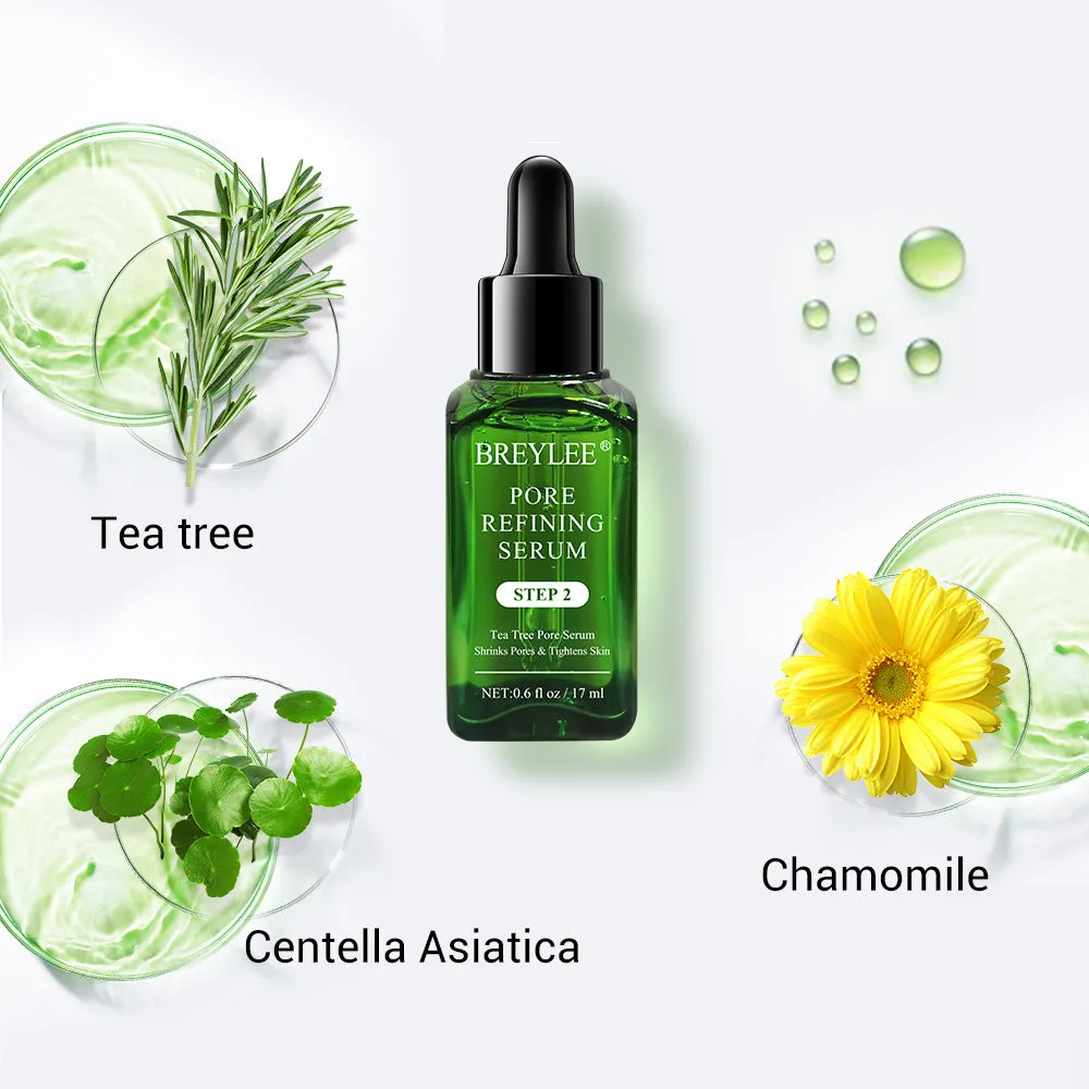 BREYLEE tea tree pore shrinking serum 17ml bottle for oil control face serum