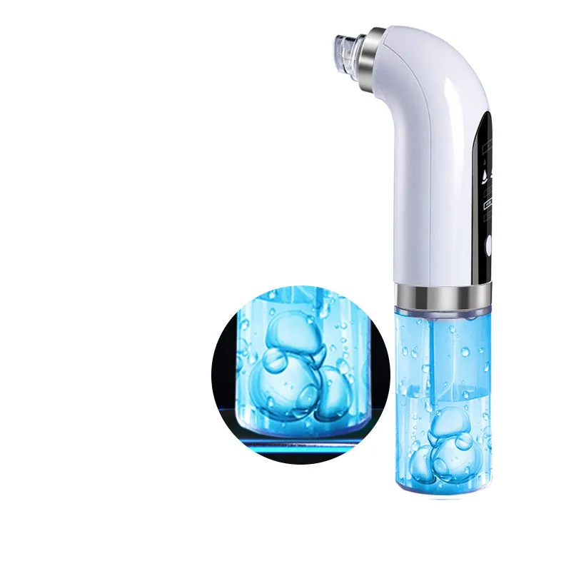 Small micro bubble skin beauty instrument with 6 probes for home blackhead removal and pore cleaning