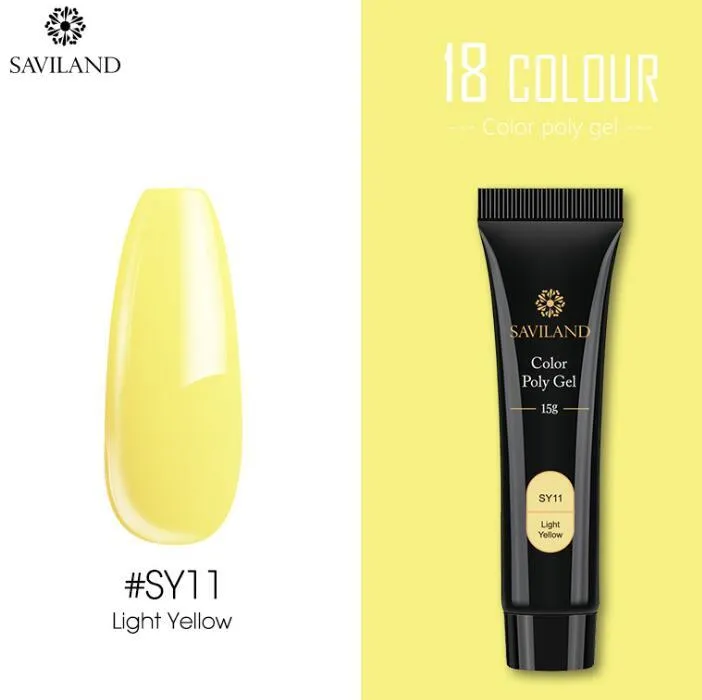 15g nail coloured crystal extension glue in 24 shades SY01 to SY24 resin based