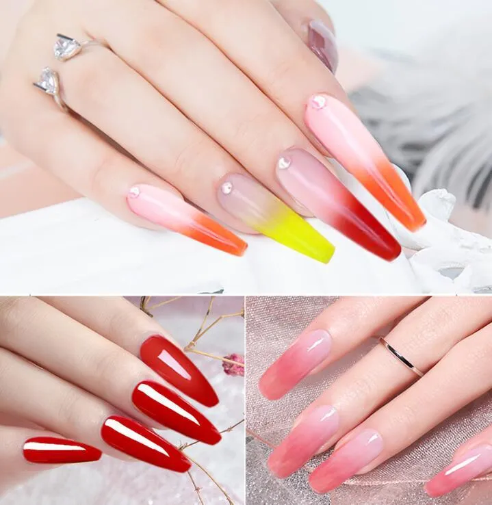 15g nail coloured crystal extension glue in 24 shades SY01 to SY24 resin based
