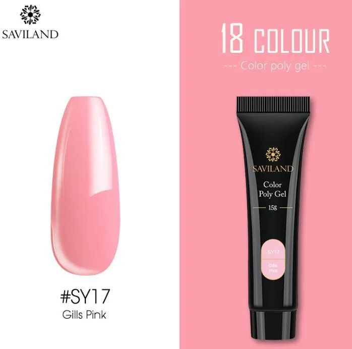 15g nail coloured crystal extension glue in 24 shades SY01 to SY24 resin based