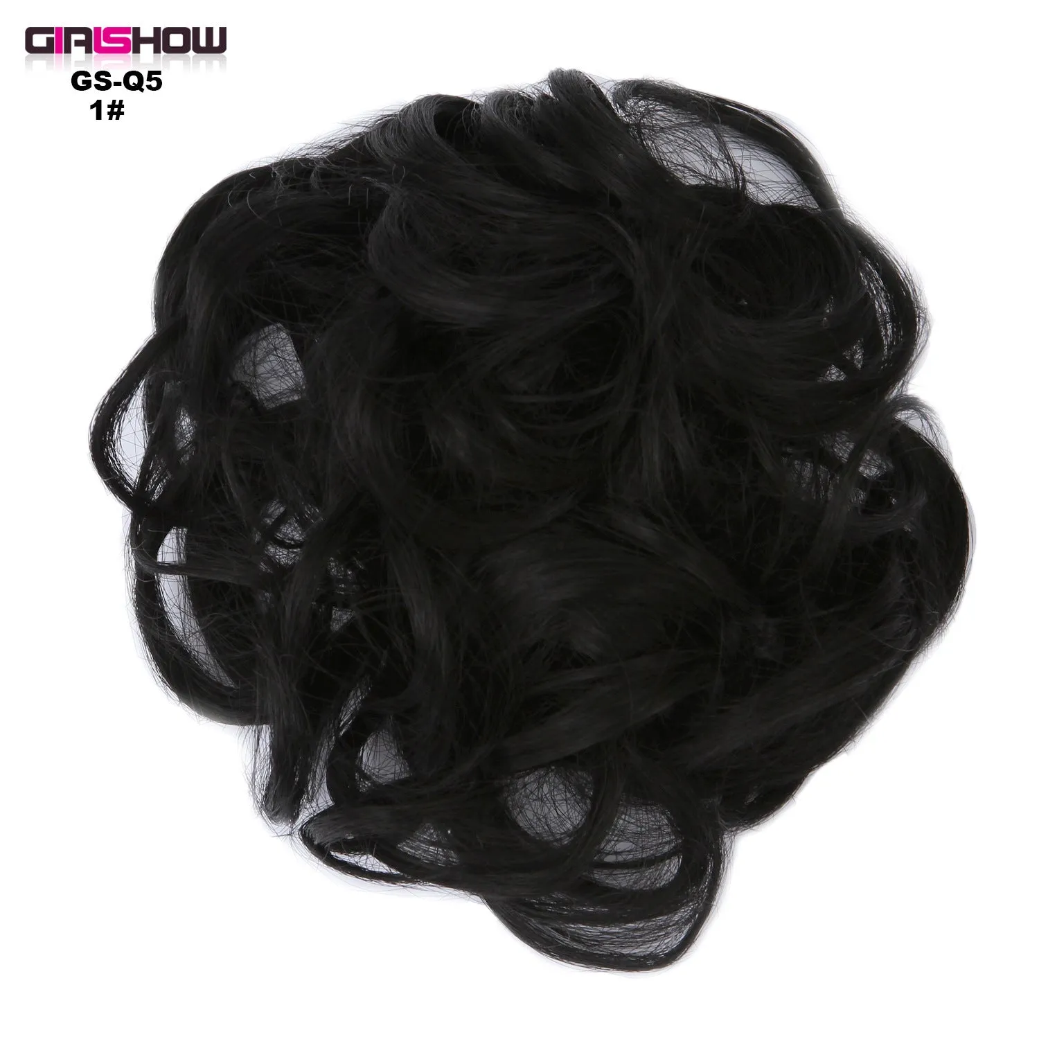 Hair ring adjustable wig band in burgundy colour on white background