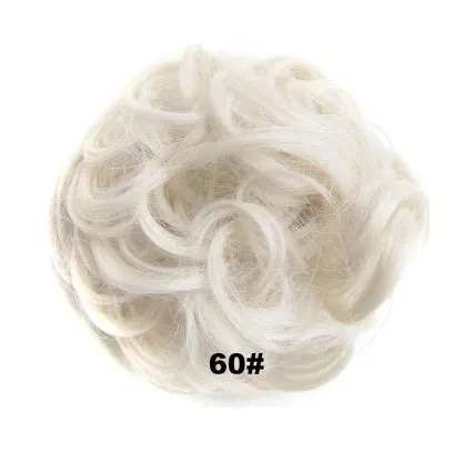 Hair ring adjustable wig band in burgundy colour on white background